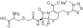 structure of CAS# 75498-96-3, Cefminox sodium;(6R,7S)-7-[[2-[[(2S)-2-Amino-2-carboxyethyl]thio]acetyl]amino]-7-methoxy-3-[[(1-methyl-1H-tetrazol-5-yl)thio]methyl]-8-oxo-5-thia-1-azabicyclo[4.2.0]oct-2-ene-2-carboxylic acid monosodium salt