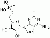 structure of CAS# 75607-67-9, Fludarabine phosphate;9-bata-D-Arabinofuranosyl-2-fluoroadenine phosphate
