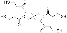 结构式 CAS# 7575-23-7, 季戊四醇四(3-巯基丙酸酯)