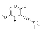 结构式 CAS# 75806-14-3, N-(1-(甲氧羰基)-3-(三甲基硅烷基)-2-丙炔基)氨基甲酸甲酯