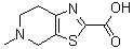 4,5,6,7-四氢-5-甲基噻唑并[5,4-c]吡啶-2-羧酸分子结构 (CAS 758685-72-2)