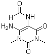 structure of CAS# 7597-60-6, 1,3-Dimethyl-6-amino-5-(formylamino)uracil