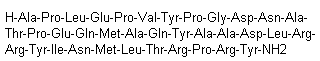 structure of CAS# 75976-10-2, Human pancreatic polypeptide