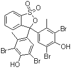 结构式 CAS# 76-60-8, 溴甲酚绿; 溴甲酚蓝; 3',3'',5',5''-四溴间甲酚磺酸酚酞