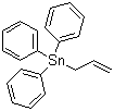 烯丙基三苯基锡分子结构 (CAS 76-63-1)