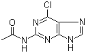 结构式 CAS# 7602-01-9, 2-乙酰基-6-氯嘌呤