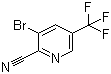 structure of CAS# 760207-85-0, 3-Bromo-5-(trifluoromethyl)-2-pyridinecarbonitrile