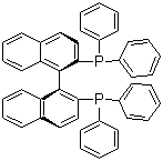 structure of CAS# 76189-55-4, (R)-(+)-2,2'-Bis(diphenylphosphino)-1,1'-binaphthyl;(R)-(+)-BINAP; (R)-BINAP; R-BINAP