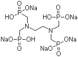 Ethylenediamine tetra(methylenephosphonic acid) pentasodium salt  molecular structure (CAS 7651-99-2)