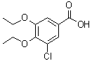 structure of CAS# 766523-19-7, 3-Chloro-4,5-diethoxybenzoic acid;3-Chloro-4,5-bis(ethyloxy)benzoic acid