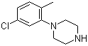 5-氯-2-甲基苯基哌嗪分子结构 (CAS 76835-20-6)