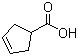 3-Cyclopentene-1-carboxylic acid molecular structure (CAS 7686-77-3)