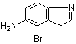 结构式 CAS# 769-20-0, 7-溴苯并[d]噻唑-6-胺