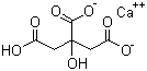结构式 CAS# 7693-13-2, 柠檬酸钙