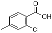 结构式 CAS# 7697-25-8, 2-氯-4-甲基苯甲酸