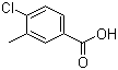 4-氯-3-甲基苯甲酸分子结构 (CAS 7697-29-2)