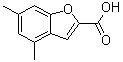 4,6-二甲基-2-苯并呋喃羧酸分子结构 (CAS 77037-40-2)