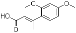 结构式 CAS# 7706-67-4, 地美罗酸; (E)-3-(2,4-二甲氧基苯基)丁-2-烯酸