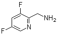 structure of CAS# 771574-56-2, 3,5-difluoro-2-Pyridinemethanamine;[(3,5-Difluoro-2-pyridinyl)methyl]amine