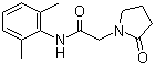 structure of CAS# 77191-36-7, Nefiracetam;N-(2,6-Dimethylphenyl)-2-oxo-1-pyrrolidineacetamide