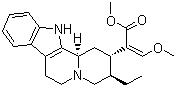 structure of CAS# 7729-23-9, Hirsutine;Methyl (E)-2-[(2S,3R,12bR)-3-ethyl-1,2,3,4,6,7,12,12b-octahydroindolo[3,2-h]quinolizin-2-yl]-3-methoxyprop-2-enoate