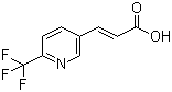 结构式 CAS# 773131-93-4, 3-[6-(三氟甲基)-3-吡啶基]-2-丙烯酸