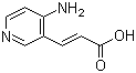 结构式 CAS# 773132-83-5, 3-(4-氨基-3-吡啶基)-2-丙烯酸