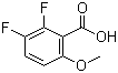 structure of CAS# 773873-26-0, 2,3-Difluoro-6-methoxybenzoic acid