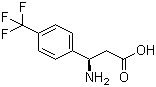 structure of CAS# 774178-39-1, (R)-3-Amino-3-[4-(trifluoromethyl)phenyl]propanoic acid
