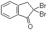 结构式 CAS# 7749-02-2, 2,2-二溴-1-茚满酮