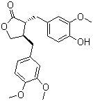 structure of CAS# 7770-78-7, (-)-Arctigenin;(3R,4R)-4-[(3,4-Dimethoxyphenyl)methyl]dihydro-3-[(4-hydroxy-3-methoxyphenyl)methyl]-2(3H)-furanone