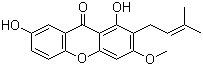 结构式 CAS# 77741-58-3, 1,7-二羟基-3-甲氧基-2-异戊烯基氧杂蒽酮