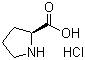 structure of CAS# 7776-34-3, L-Proline hydrochloride
