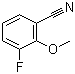 structure of CAS# 77801-22-0, 3-Fluoro-2-methoxybenzonitrile