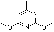 structure of CAS# 7781-23-9, 2,4-Dimethoxy-6-methylpyrimidine;NSC 111329