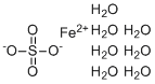 structure of CAS# 7782-63-0, Ferrous sulfate heptahydrate;Iron(II) sulfate heptahydrate