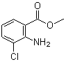 结构式 CAS# 77820-58-7, 2-氨基-3-氯苯甲酸甲酯