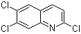 2,6,7-三氯喹啉分子结构 (CAS 78060-49-8)
