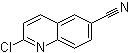 结构式 CAS# 78060-54-5, 2-氯喹啉-6-甲腈