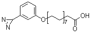 结构式 CAS# 78112-02-4, 16-[3-(3H-双吖丙啶-3-基)苯氧基]棕榈酸