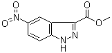 结构式 CAS# 78155-75-6, 5-硝基-1H-吲唑-3-羧酸甲酯