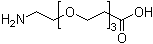 structure of CAS# 784105-33-5, 3-[2-[2-(2-Aminoethoxy)ethoxy]ethoxy]propanoic acid