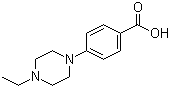 结构式 CAS# 784130-66-1, 4-(4-乙基哌嗪-1-基)苯甲酸