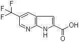 structure of CAS# 784144-05-4, 5-Trifluoromethyl-1H-pyrrolo[2,3-b]pyridine-2-carboxylic acid;5-(Trifluoromethyl)-1H-pyrrolo[2,3-b]pyridine-2-carboxylic acid
