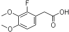 structure of CAS# 78495-65-5, 2-Fluoro-3,4-dimethoxyphenylacetic acid