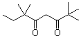 结构式 CAS# 78579-61-0, 2,2,6,6-四甲基-3,5-辛二酮