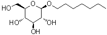 structure of CAS# 78617-12-6, n-Heptyl beta-D-glucopyranoside