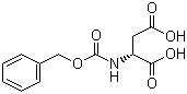 结构式 CAS# 78663-07-7, N-苄氧羰基-D-天冬氨酸