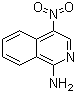 结构式 CAS# 78886-54-1, 1-氨基-4-硝基异喹啉