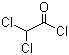 structure of CAS# 79-36-7, Dichloroacetyl chloride;2,2-Dichloroacetyl chloride; alpha,alpha-Dichloroacetyl chloride; Dichloroethanoyl chloride